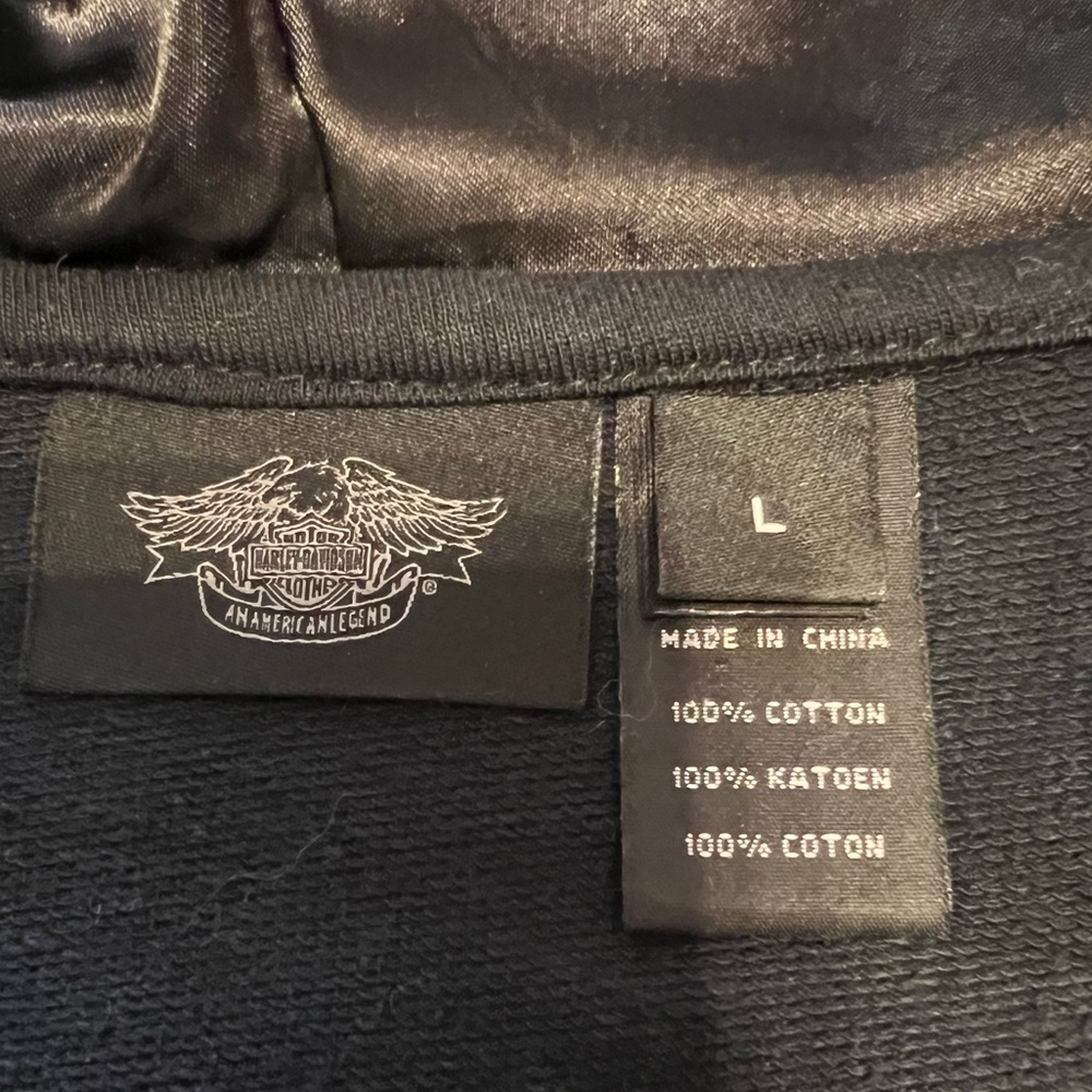 Harley-Davidson® Willie G UNIQUE RARE Distressed Hoodie With Chains - NWOT 💀 - Picture 6 of 16